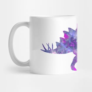 Purple Stegosaurus Watercolor Painting Mug